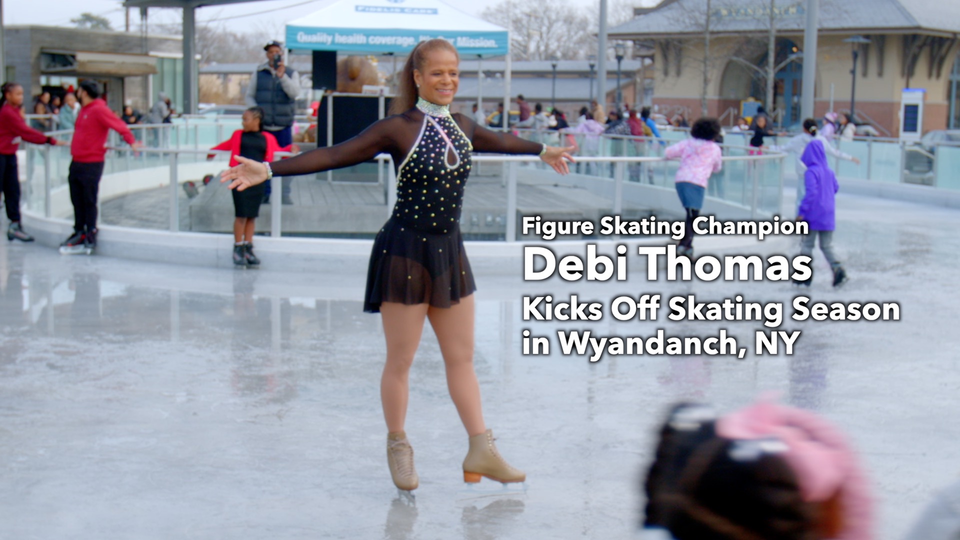 Figure Skating Champion Debi Thomas Kicks Off Skating Season in Wyandanch